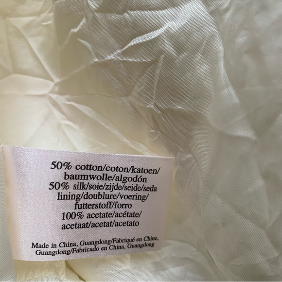 Laura Ashley Vintage Silk-Blend Dress A-Line Midi Multi Butterfly Print UK 14 - Picture 15 of 16